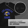 Picture of Team Fan Apparel NFL Adult Gameday T-Shirt - Cotton Blend - Tagless - Semi-Fitted - Unleash Your Team Spirit During Game Day (Los Angeles Rams - Black, Adult XX-Large)