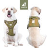 Picture of Auroth Tactical Dog Harness for Small Medium Large Dogs No Pull Adjustable Pet Harness Reflective K9 Working Training Easy Control Pet Vest Military Service Dog Harnesses M, Green