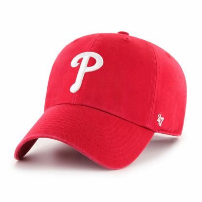 Picture of MLB Philadelphia Phillies '47 Clean Up Adjustable Hat, Red, One Size