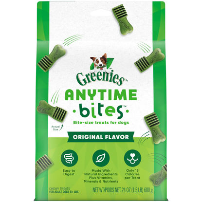 Picture of GREENIES ANYTIME BITES Dog Treats, Original Flavor, 24 oz. bag