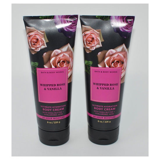 Picture of Bath & Body Works Ultimate Hydration Body Cream Pack of 2 (Whipped Rose Vanilla),8.0 fluid_ounces