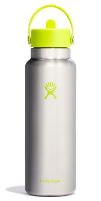 Picture of Hydro Flask 40 Oz Wide Flex Straw Cap Stainless Steel Lime