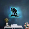 Picture of SSRUI Personalized Name 7 Colors Football lamp Custom Football Wall Art Night Light LED Name Sign Gift for Boys Men Girls Football Lover