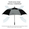 Picture of G4Free 68 Inch Automatic Open Golf Umbrella Double Canopy Extra Large Oversize Windproof Waterproof Stick Umbrellas(Black/Gray)