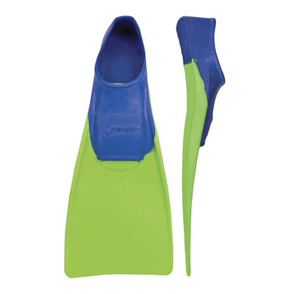 Picture of FINIS Long Floating Fins , Blue/Lime Green, XXXS (Jr. 8-11) (1.05.037.01)