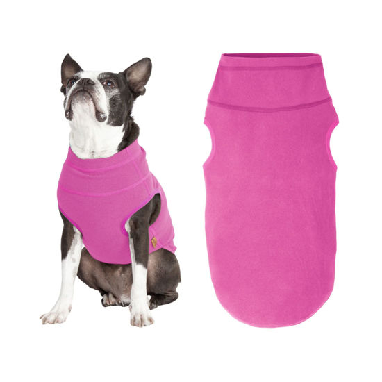 Picture of Gooby Microfiber Stretch Fleece Vest Dog Sweater - Pink, 3X-Large - Warm Pullover Fleece Dog Jacket - Dog Clothes for Small Dogs Boy - Dog Sweaters for Small Dogs to Dog Sweaters for Large Dogs