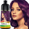 Picture of Herbishh Hair Color Shampoo for Gray Hair - Magic Hair Dye Shampoo - Colors Hair in Minutes-Long Lasting-500 Ml-3-In-1 Hair Color-Ammonia-Free | Herbishh (Purple)