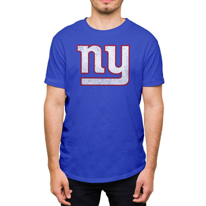 Picture of Hybrid Sports NFL - New York Giants - Distressed Team Logo - Men's and Women's Short Sleeve T-Shirt - Size X-Large