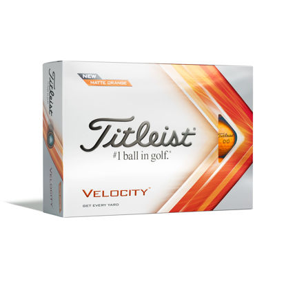 Picture of Titleist Velocity Golf Balls Matte Orange 1 Dozen