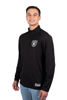 Picture of Ultra Game NFL Men's Super Soft Quarter Zip Long Sleeve T-Shirt, Las Vegas Raiders, Team Color, Medium