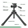 Picture of Compact Tabletop Tripod for Spotting Scope Monocular Camera Projector, Adjustable Tripod Stand with 1/4-20 Threads