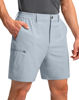 Picture of Pinkbomb Men's Golf Shorts with 6 Pockets Stretch Quick Dry Hiking Work Dress Shorts for Men (Light Grey, 3X-Large)