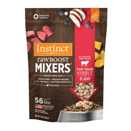 Picture of Instinct Raw Boost Mixers Freeze Dried Raw Dog Food Topper, Grain Free 14 Ounce (Pack of 1)