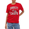 Picture of Junk Food Clothing x NFL - Kansas City Chiefs - Team Helmet - Unisex Adult Short Sleeve Fan T-Shirt for Men and Women - Size Small