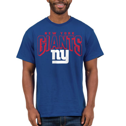 Picture of Junk Food Clothing x NFL - New York Giants - Bold Logo - Unisex Adult Short Sleeve Fan T-Shirt for Men and Women - Size Large