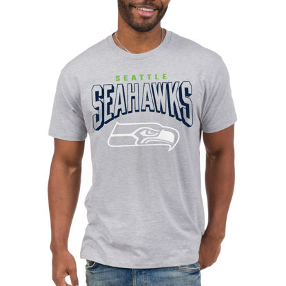 Picture of Junk Food Clothing x NFL - Seattle Seahawks - Bold Logo - Unisex Adult Short Sleeve Fan T-Shirt for Men and Women - Size Medium