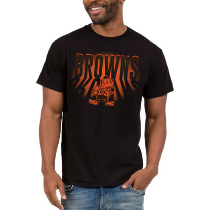 Picture of Junk Food Clothing x NFL - Cleveland Browns - Team Spotlight - Unisex Adult Short Sleeve Fan T-Shirt for Men and Women - Size 3X-Large