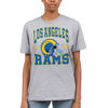 Picture of Junk Food Clothing x NFL - Los Angeles Rams - Team Helmet - Unisex Adult Short Sleeve Fan T-Shirt for Men and Women - Size Medium