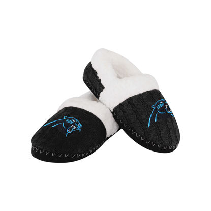 Picture of FOCO Carolina Panthers NFL NFL Womens Team Color Moccasin Slipper - XL