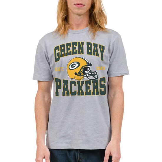 Picture of Junk Food Clothing x NFL - Green Bay Packers - Team Helmet - Unisex Adult Short Sleeve Fan T-Shirt for Men and Women - Size XX-Large