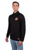 Picture of Ultra Game NFL Men's Super Soft Quarter Zip Long Sleeve T-Shirt, Cincinnati Bengals, Team Color, Large