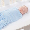 Picture of HALO Micro-Fleece Sleepsack Swaddle, 3-Way Adjustable Wearable Blanket, TOG 3.0, Baby Blue, Small, 3-6 Months