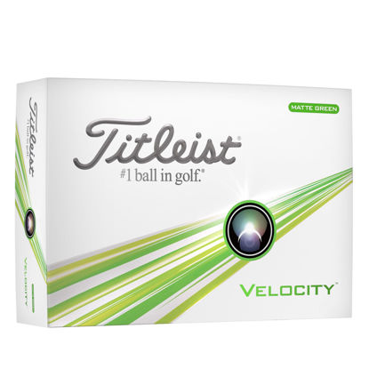 Picture of Titleist Velocity Golf Balls, Matte Green (One Dozen)