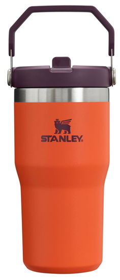 Picture of Stanley IceFlow Stainless Steel Tumbler Vacuum Insulated Water Bottle for Home, and Car Reusable Cup with Straw Leak Resistant Flip Cold for 12 Hours or Iced for 2 Days, Tigerlily Plum, 20OZ