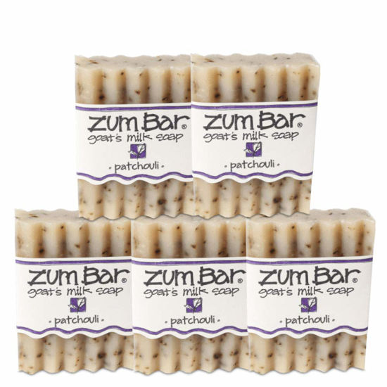 Picture of Indigo Wild Zum Bar Goat's Milk Soap, Patchouli - 5 Count (Pack of 1)