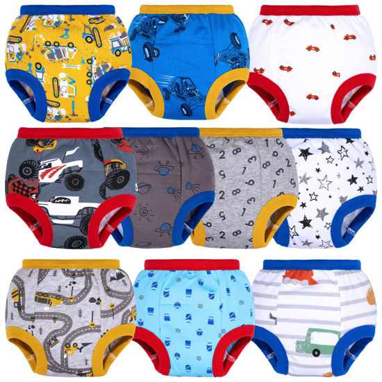 Picture of BIG ELEPHANT 10 Pack Toddler Potty Training Pants, Absorbent Underwear for Baby Boys, 7-8Y