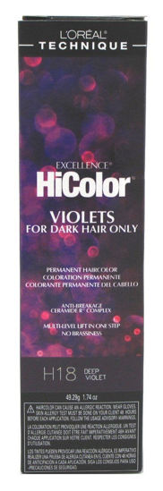 Picture of Loreal Excel Hicolor H18 Tube Deep Violet 1.74oz (6 Pack)