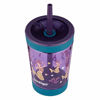 Picture of Spill-Proof Tumbler with straw, 14 Ounce, Eggplant with Mermaid GFX - 1