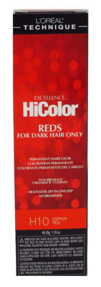 Picture of Loreal Excellence Hicolor H10 Tube Copper Red 1.74 Ounce (51ml) (6 Pack)