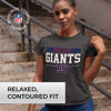 Picture of Team Fan Apparel NFL Womens Charcoal Relaxed Fit Tshirt, Football Apparel, Tagless Short Sleeve Tee (New York Giants - Black, Womens XX-Large)