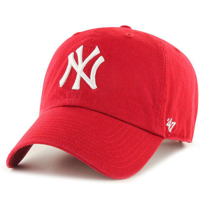 Picture of MLB New York Yankees Men's '47 Brand Clean Up Cap, Red, One-Size