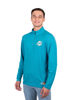 Picture of Ultra Game NFL Men's Super Soft Quarter Zip Long Sleeve T-Shirt, Miami Dolphins, Team Color, X-Large