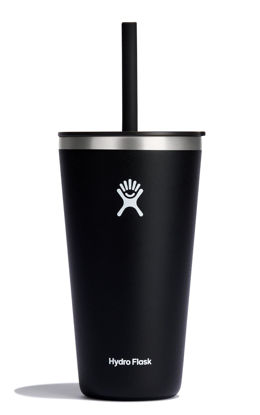 Picture of Hydro Flask 28 Oz All Around Tumbler Straw Lid Black