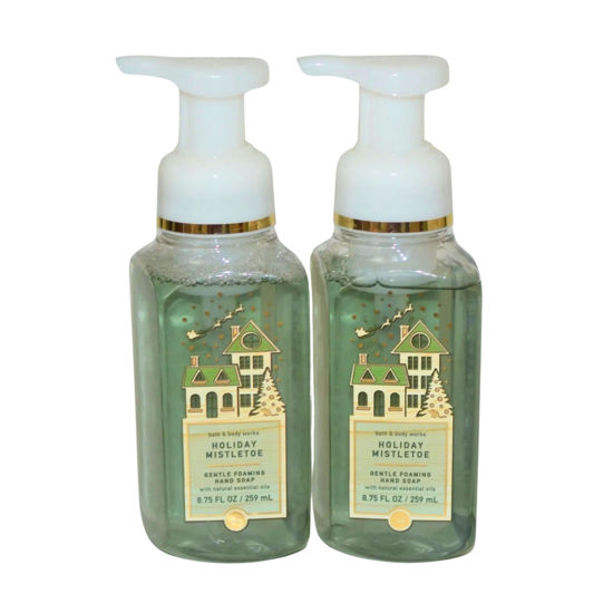 Picture of Bath & Body Works Foaming Hand Soap, Set of 2, 8.75oz Each (Holiday Mistletoe)