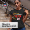 Picture of Team Fan Apparel NFL Gameday Women's Relaxed Fit T-Shirt - Rib Neck Contour - Tagless Short Sleeve Tee - Stay Cool & Stylish (Kansas City Chiefs - Black, Womens Small)