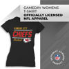 Picture of Team Fan Apparel NFL Gameday Women's Relaxed Fit T-Shirt - Rib Neck Contour - Tagless Short Sleeve Tee - Stay Cool & Stylish (Kansas City Chiefs - Black, Womens Small)