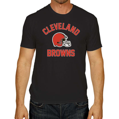 Picture of Team Fan Apparel NFL Adult Gameday T-Shirt - Cotton Blend - Tagless - Semi-Fitted - Unleash Your Team Spirit During Game Day (Cleveland Browns - Black, Adult XX-Large)