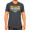 Picture of Team Fan Apparel NFL Adult Team Block Tagless T-Shirt - Cotton Blend - Charcoal - Perfect for Game Day - Comfort and Style (Green Bay Packers - Black, Adult Medium)