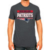 Picture of Team Fan Apparel NFL Adult Team Block Tagless T-Shirt - Cotton Blend - Charcoal - Perfect for Game Day - Comfort and Style (New England Patriots - Black, Adult XX-Large)