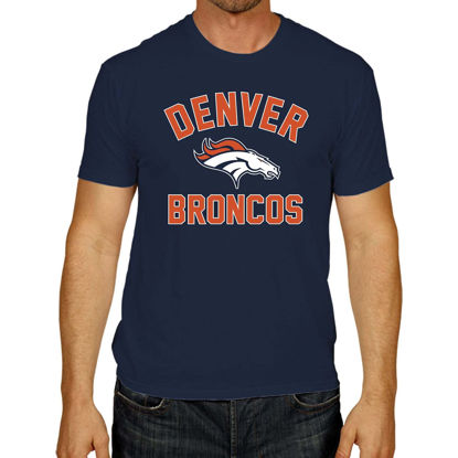 Picture of Team Fan Apparel NFL Adult Gameday T-Shirt - Cotton Blend - Tagless - Semi-Fitted - Unleash Your Team Spirit During Game Day (Denver Broncos - Blue, Adult Large)