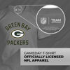 Picture of Team Fan Apparel NFL Adult Gameday T-Shirt - Cotton Blend - Tagless - Semi-Fitted - Unleash Your Team Spirit During Game Day (Green Bay Packers - Gray, Adult Large)