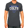 Picture of Team Fan Apparel NFL Adult Team Block Tagless T-Shirt - Cotton Blend - Charcoal - Perfect for Game Day - Comfort and Style (Indianapolis Colts - Black, Adult Medium)