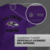 Picture of Team Fan Apparel NFL Adult Gameday T-Shirt - Cotton Blend - Tagless - Semi-Fitted - Unleash Your Team Spirit During Game Day (Baltimore Ravens - Purple, Adult Small)