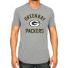 Picture of Team Fan Apparel NFL Adult Gameday T-Shirt - Cotton Blend - Tagless - Semi-Fitted - Unleash Your Team Spirit During Game Day (Green Bay Packers - Gray, Adult X-Large)