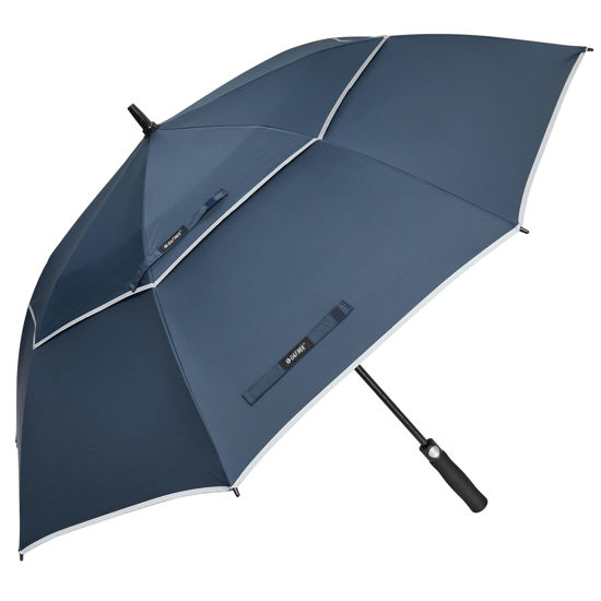 Picture of G4Free 72 Inch Automatic Open Golf Umbrella Extra Large Oversize Double Canopy Vented Windproof Waterproof Stick Umbrellas (Blue)