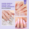 Picture of SAVILAND Gel X Nail Kit Coffin: Gel Nail Kit with Nail Tips Coffin Easy Fast Nail Extension 500Pcs Short Coffin Soft Gel Nail Tips 4-in-1 Nail Glue Gel 15ML Mini U V Light For Gel Nail Art Tools Nail